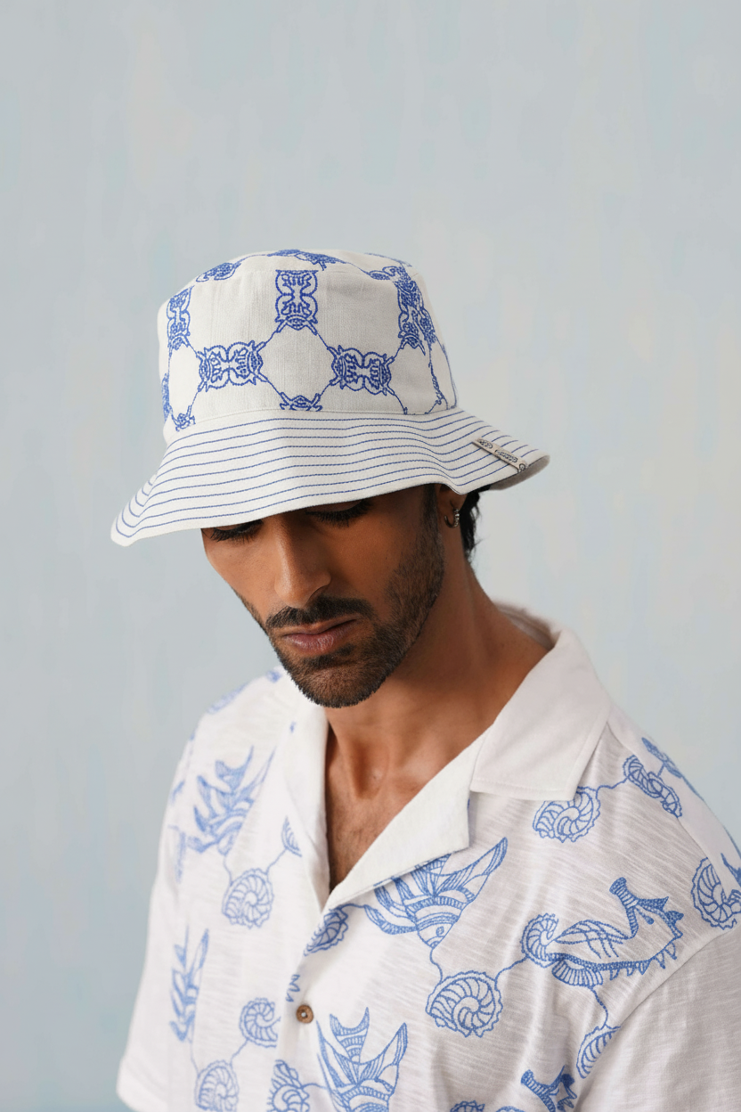 Krab Shack Bucket Hat (Unisex) - Cotton Linen
