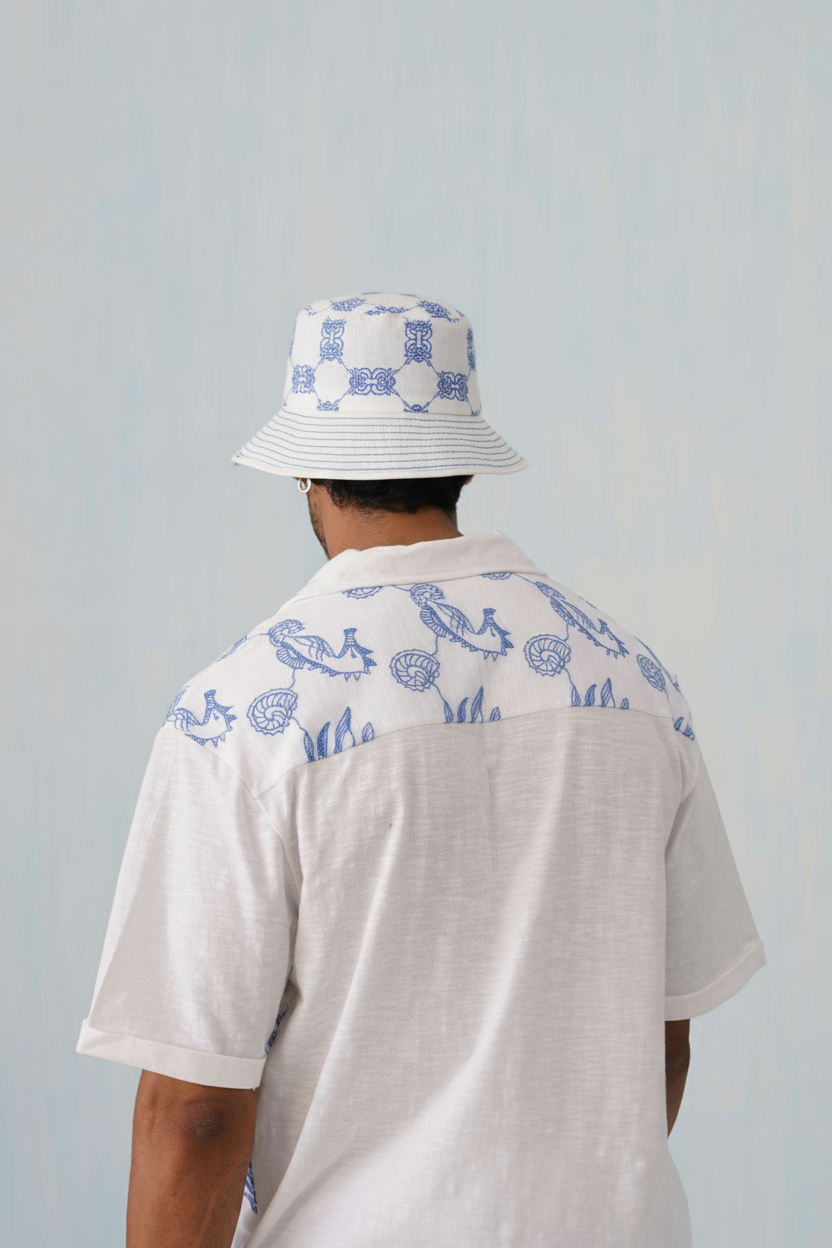 Krab Shack Bucket Hat (Unisex) - Cotton Linen