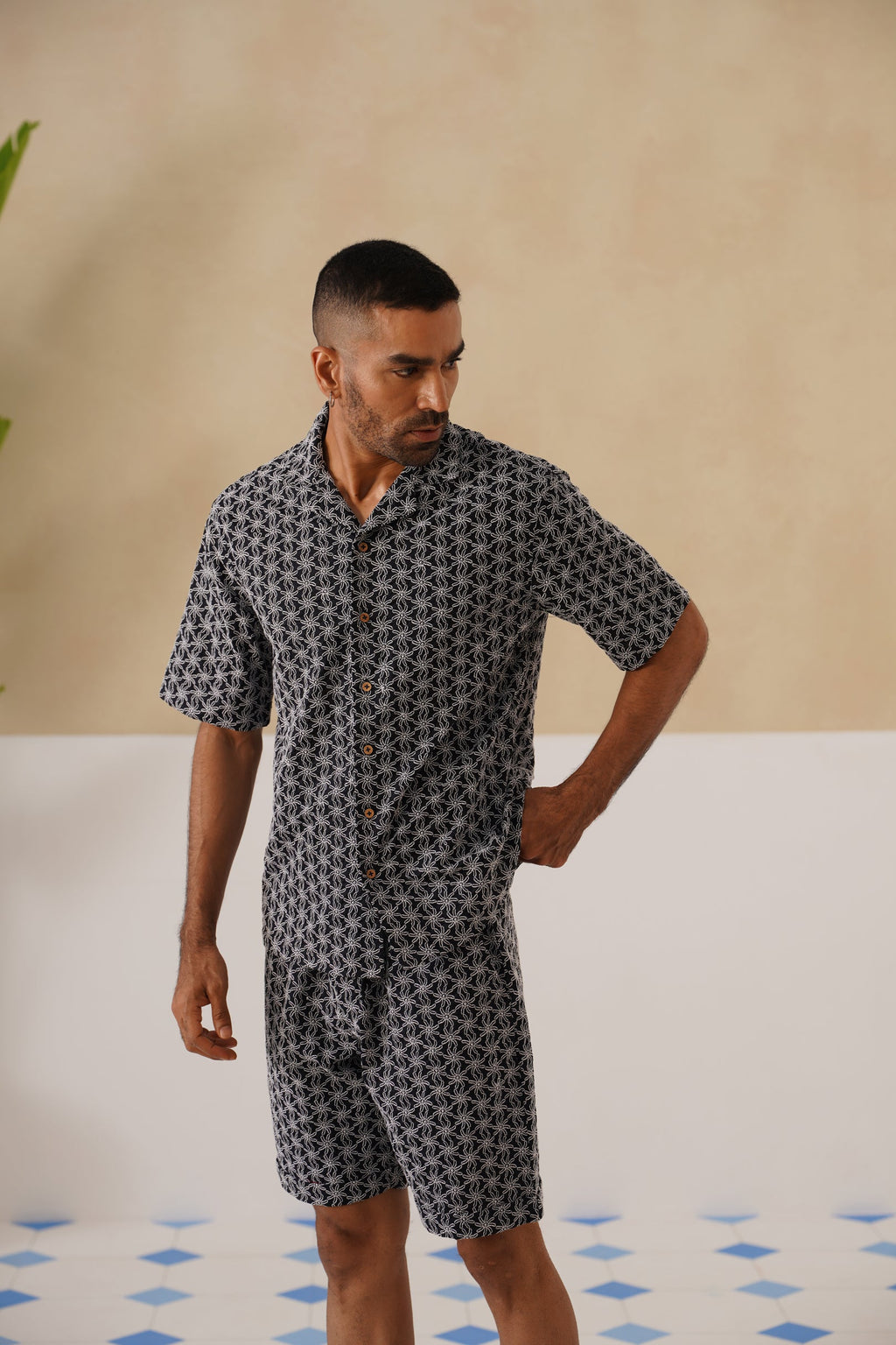 Midnight Bloom Cotton Co-ord Set