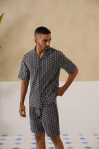 Midnight Bloom Cotton Co-ord Set