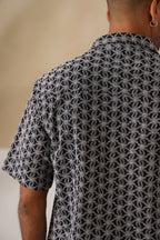 Midnight Bloom Cotton Shirt