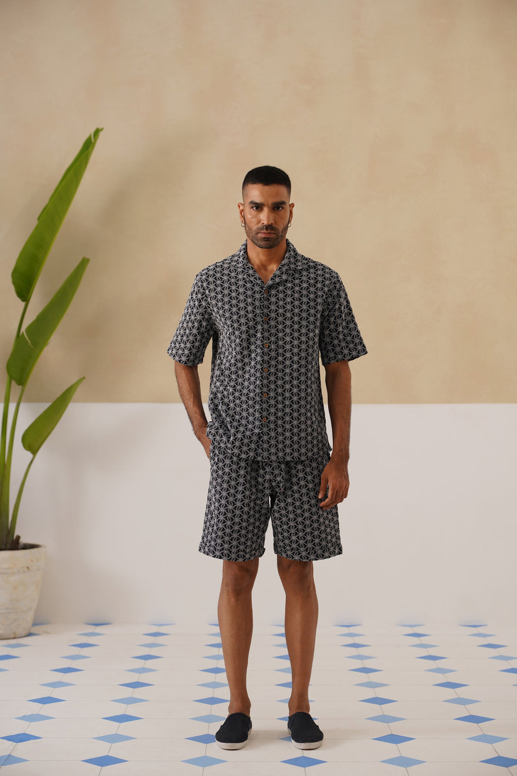 Midnight Bloom Cotton Co-ord Set