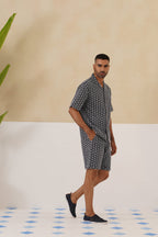 Midnight Bloom Cotton Co-ord Set