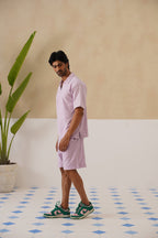 Shady Blooms Cotton Knit Co-ord Set