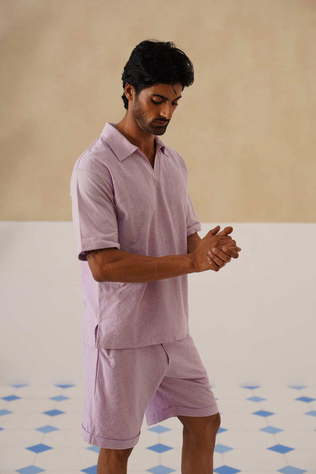 Shady Blooms Cotton Knit T-Shirt