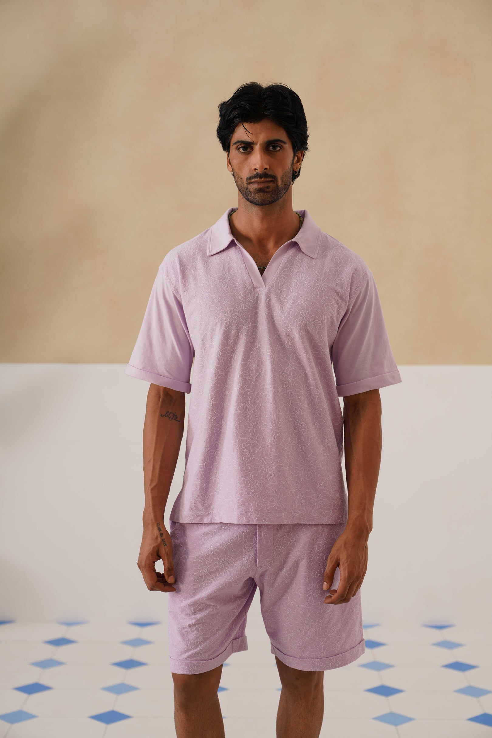 Shady Blooms Cotton Knit T-Shirt