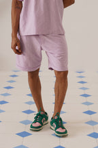 Shady Blooms Cotton Knit Shorts