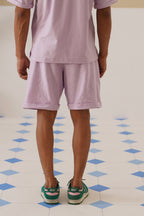 Shady Blooms Cotton Knit Shorts