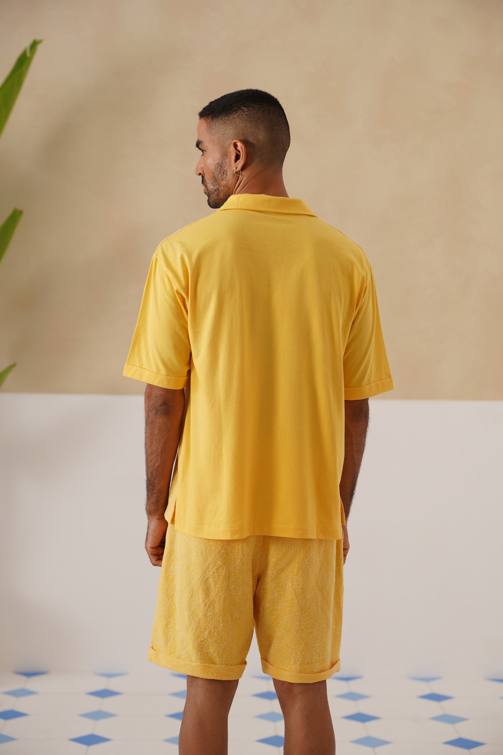 Shady Blooms Cotton Knit T-Shirt