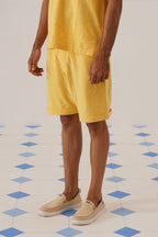 Shady Blooms Cotton Knit Shorts