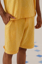 Shady Blooms Cotton Knit Shorts