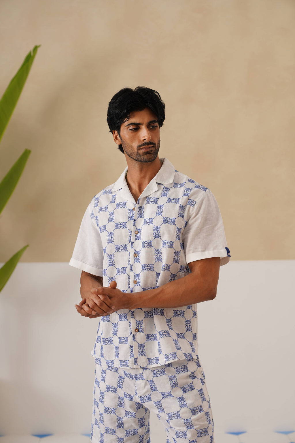 Knotty Krabs (Linen) Shirt - Salt (White)