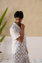 Knotty Krabs (Linen) Shirt - Salt (White)