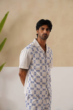 Knotty Krabs (Linen) Shirt - Salt (White)