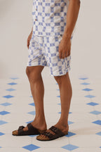 Knotty Krabs (Linen) Shorts - Salt (White)