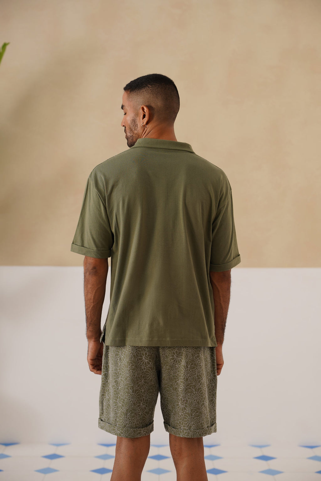 Shady Blooms Cotton Knit T-Shirt