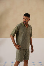 Shady Blooms Cotton Knit Co-ord Set