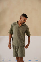 Shady Blooms Cotton Knit Co-ord Set