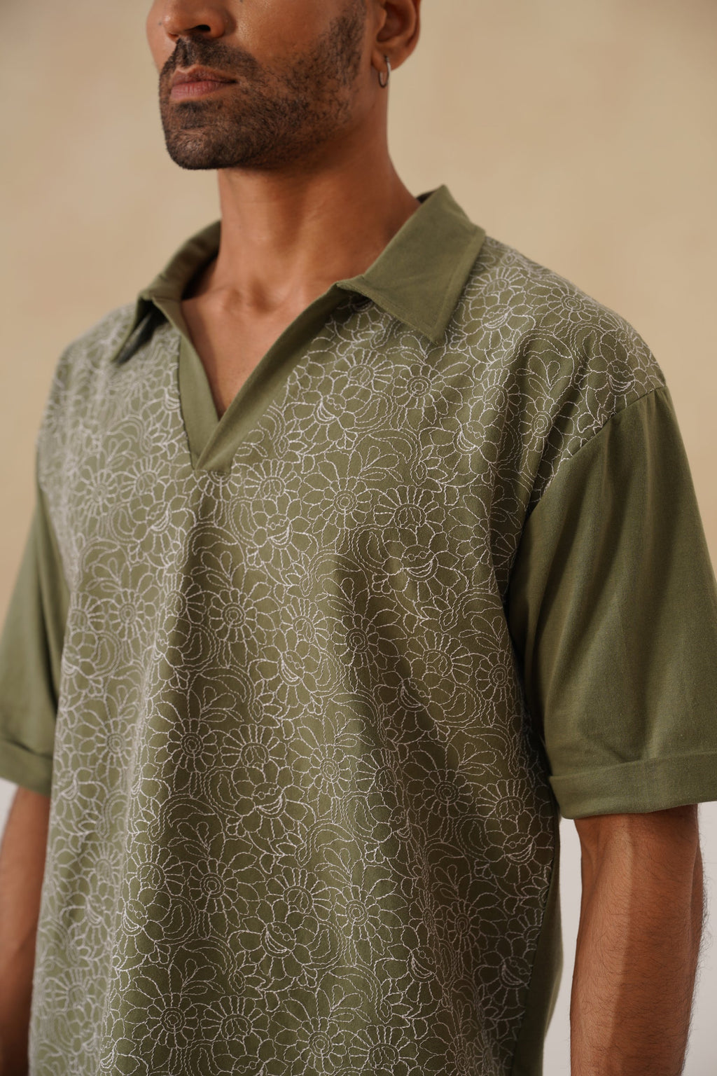 Shady Blooms Cotton Knit T-Shirt