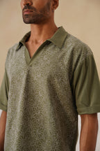 Shady Blooms Cotton Knit T-Shirt