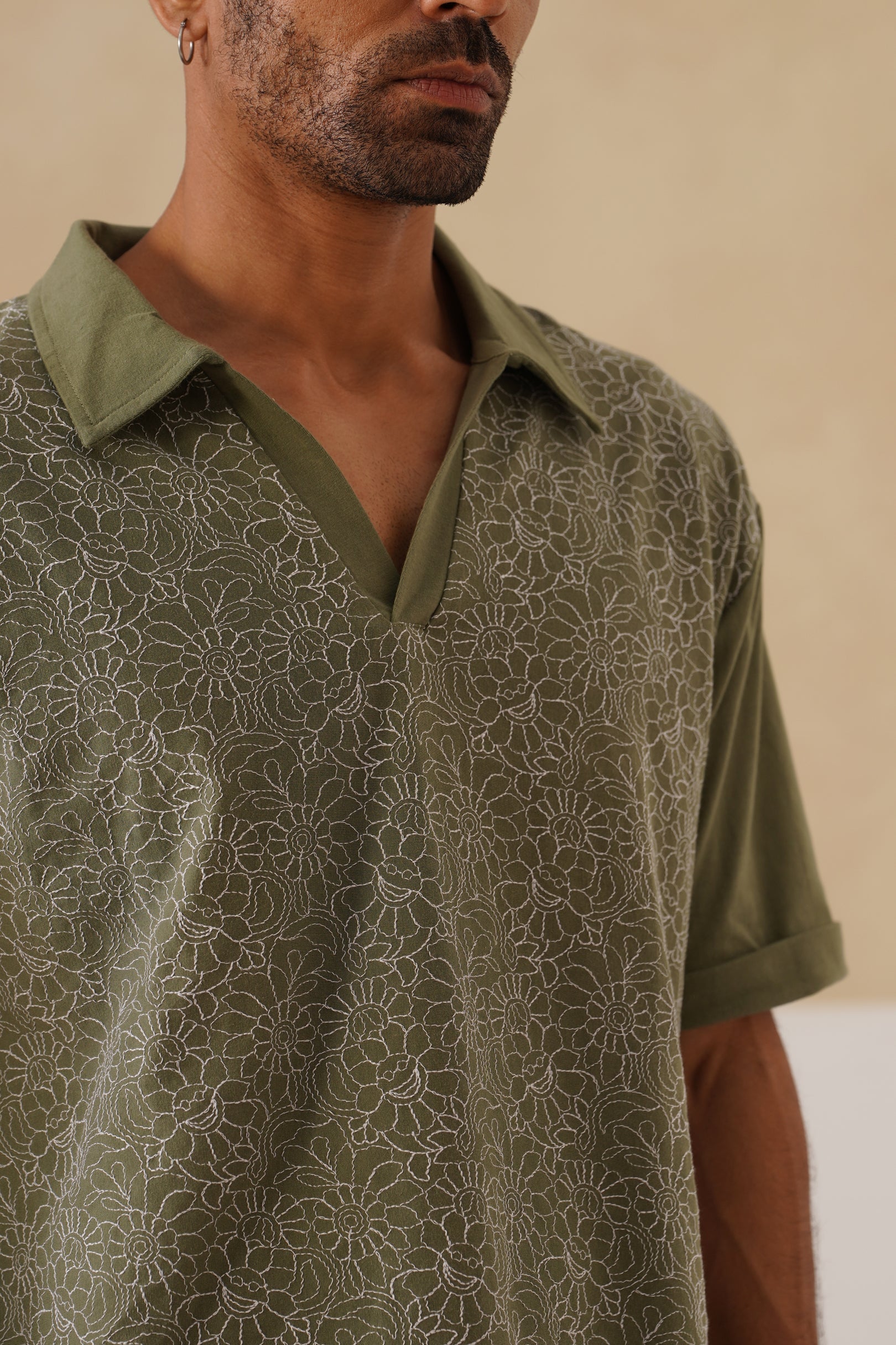 Shady Blooms Cotton Knit Co-ord Set