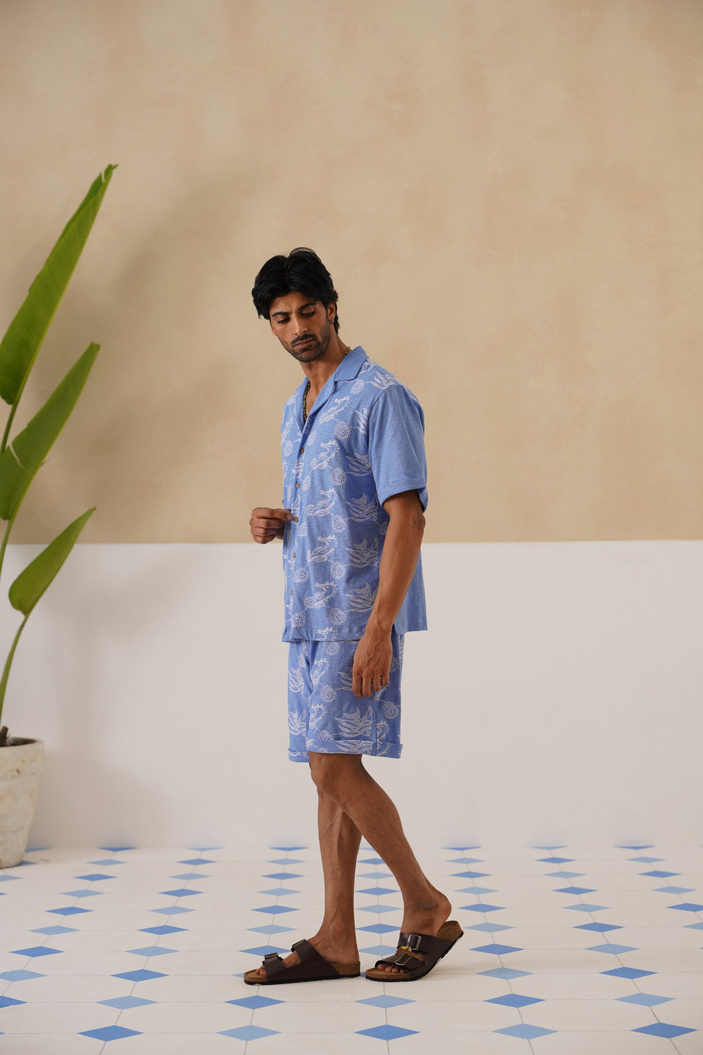 Tidal Tales Cotton Slub Knit Co-ord Set