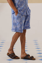 Tidal Tales Cotton Slub Knit Shorts