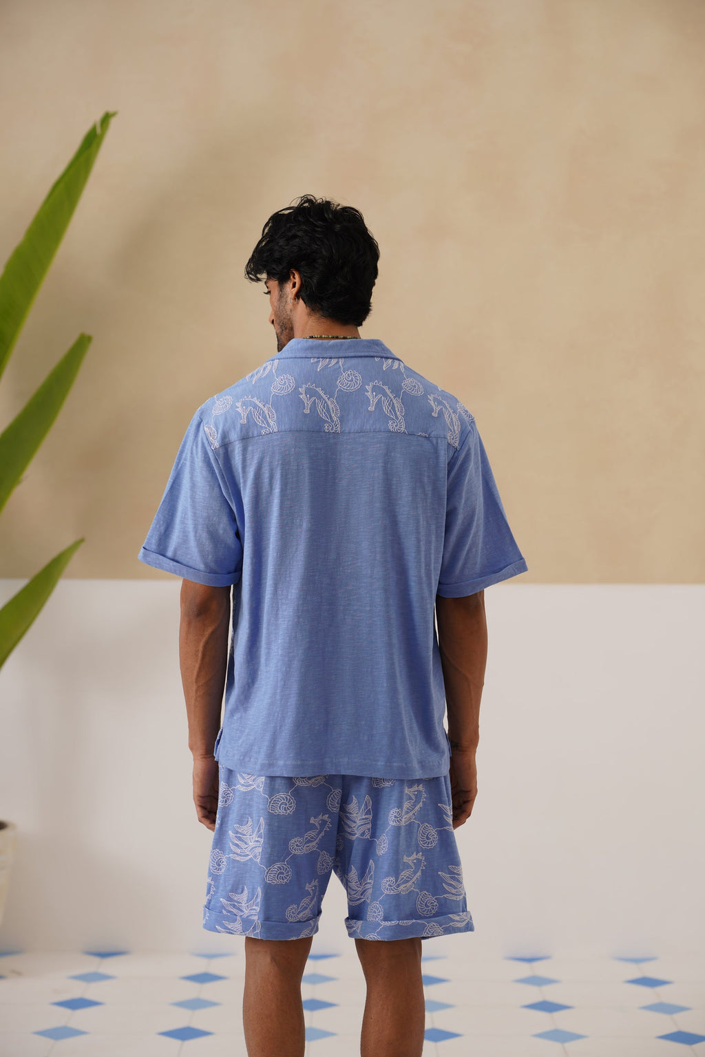 Tidal Tales Cotton Slub Knit Shorts