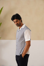 Solar Grid Cotton Shirt