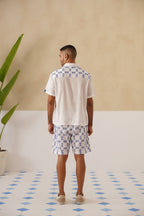 Knotty Krabs (Cotton) Co-ord Set - Salt (White)