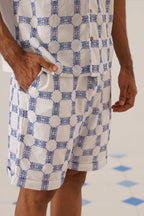 Knotty Krabs (Cotton) Shorts - Salt (White)