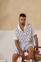 Knotty Krabs (Cotton) Co-ord Set - Salt (White)