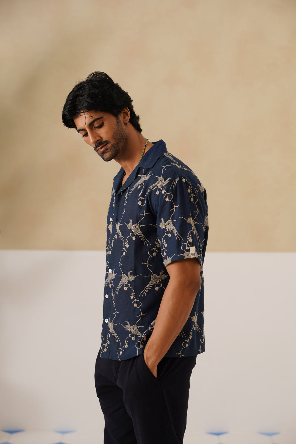 Plume & Bloom Cotton Linen Shirt