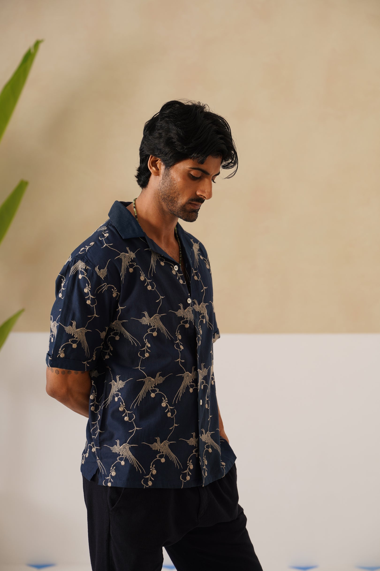 Plume & Bloom Cotton Linen Shirt