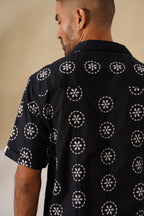 Noire Petals Cotton Shirt