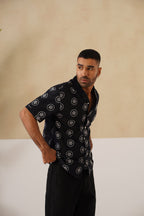 Noire Petals Cotton Shirt