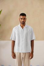 Coastal Lattice 100 % Cotton Shirt