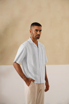 Coastal Lattice 100 % Cotton Shirt