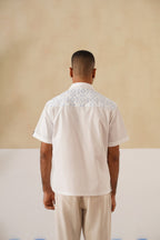 Frosted Geometry Cotton Shirt
