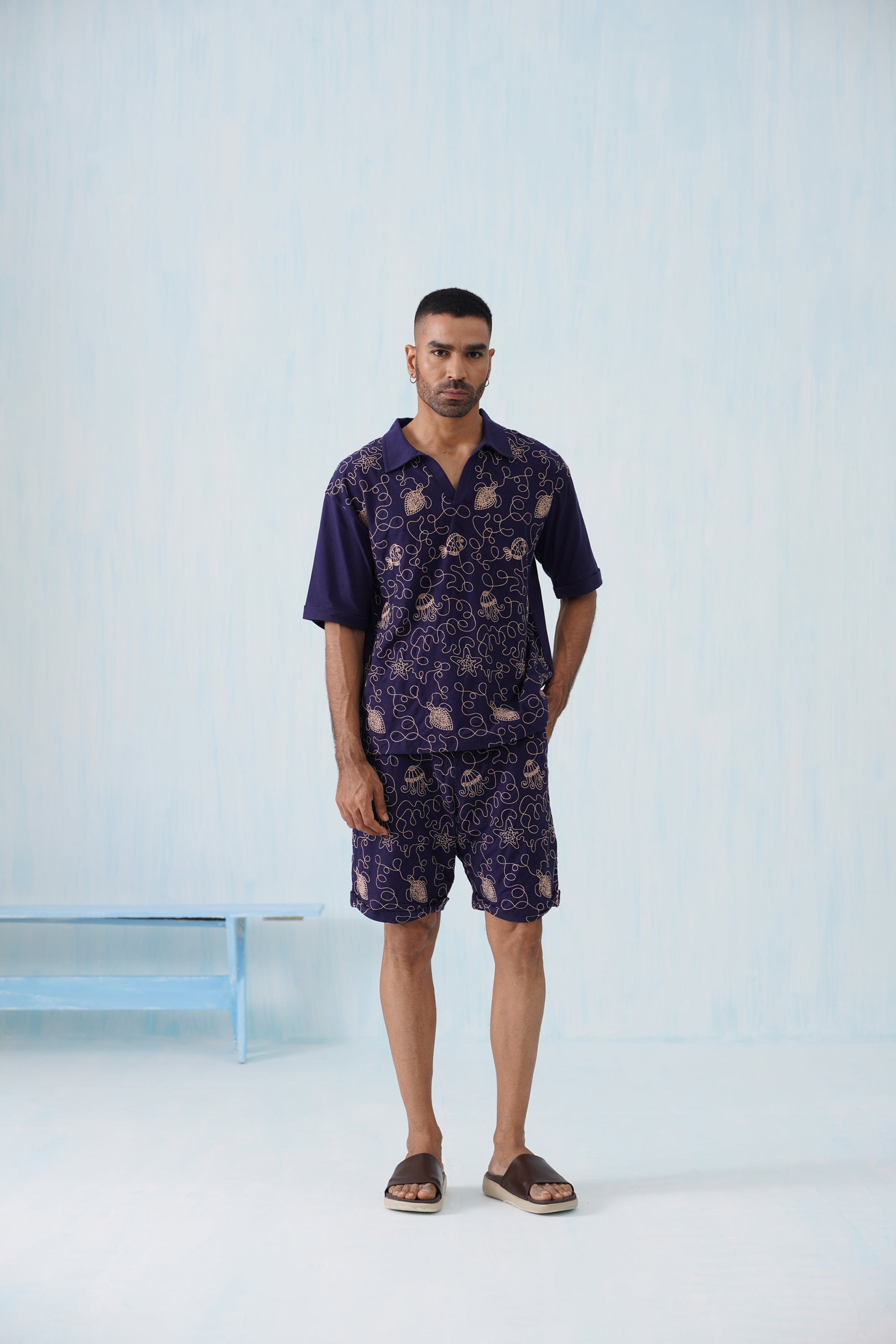 Reef Rider Cotton Knit Co-ord Set