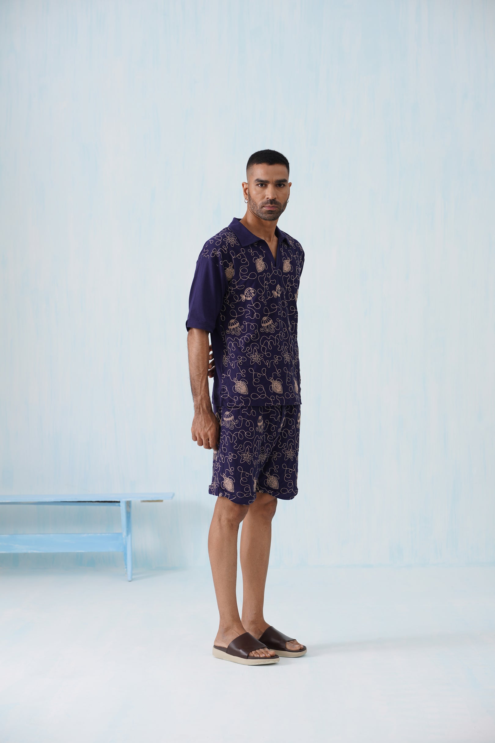 Reef Rider Cotton Knit Co-ord Set