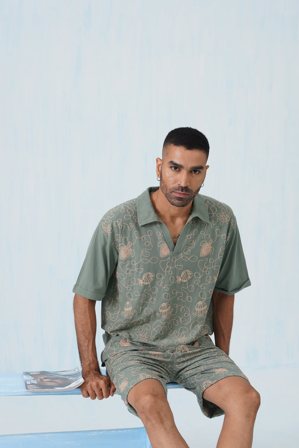 Reef Rider Cotton Knit Co-ord Set