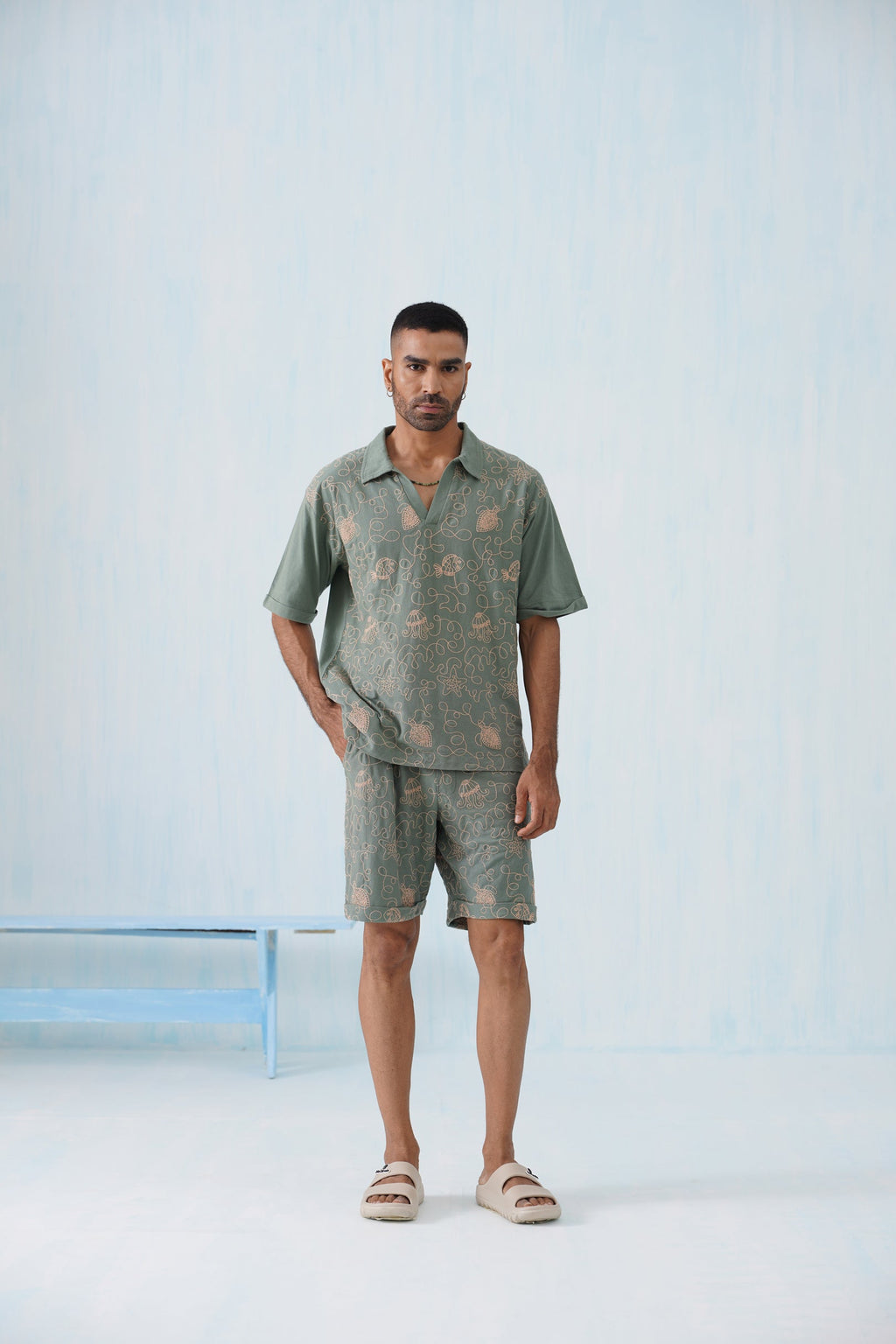 Reef Rider Cotton Knit Co-ord Set