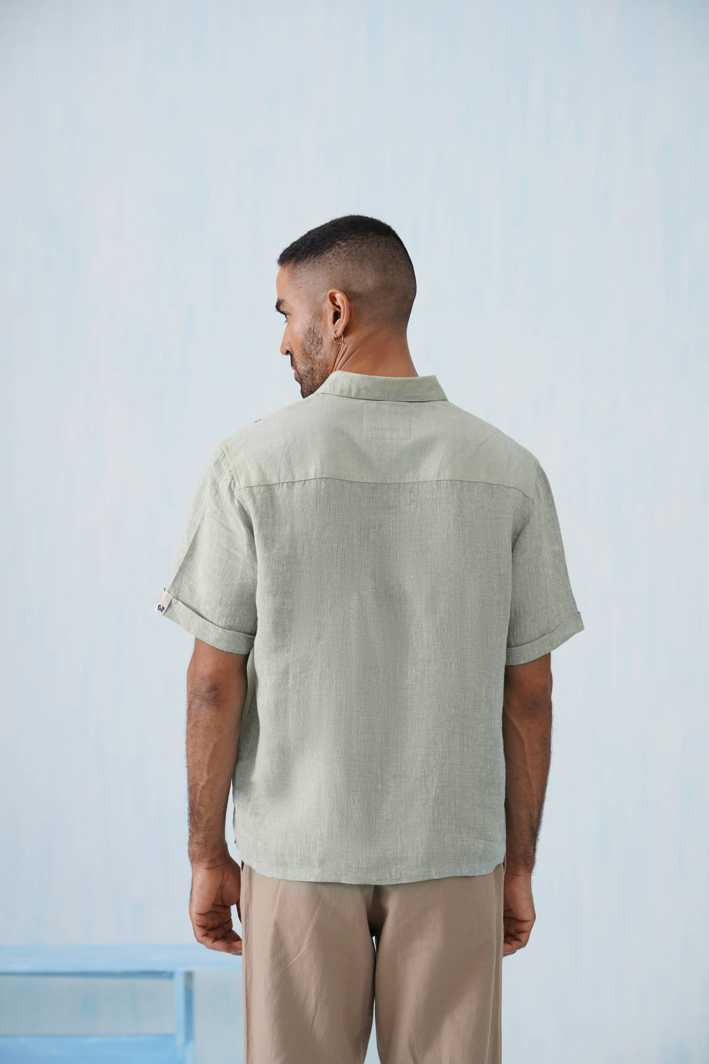 Twin Vines Cotton Linen Shirt