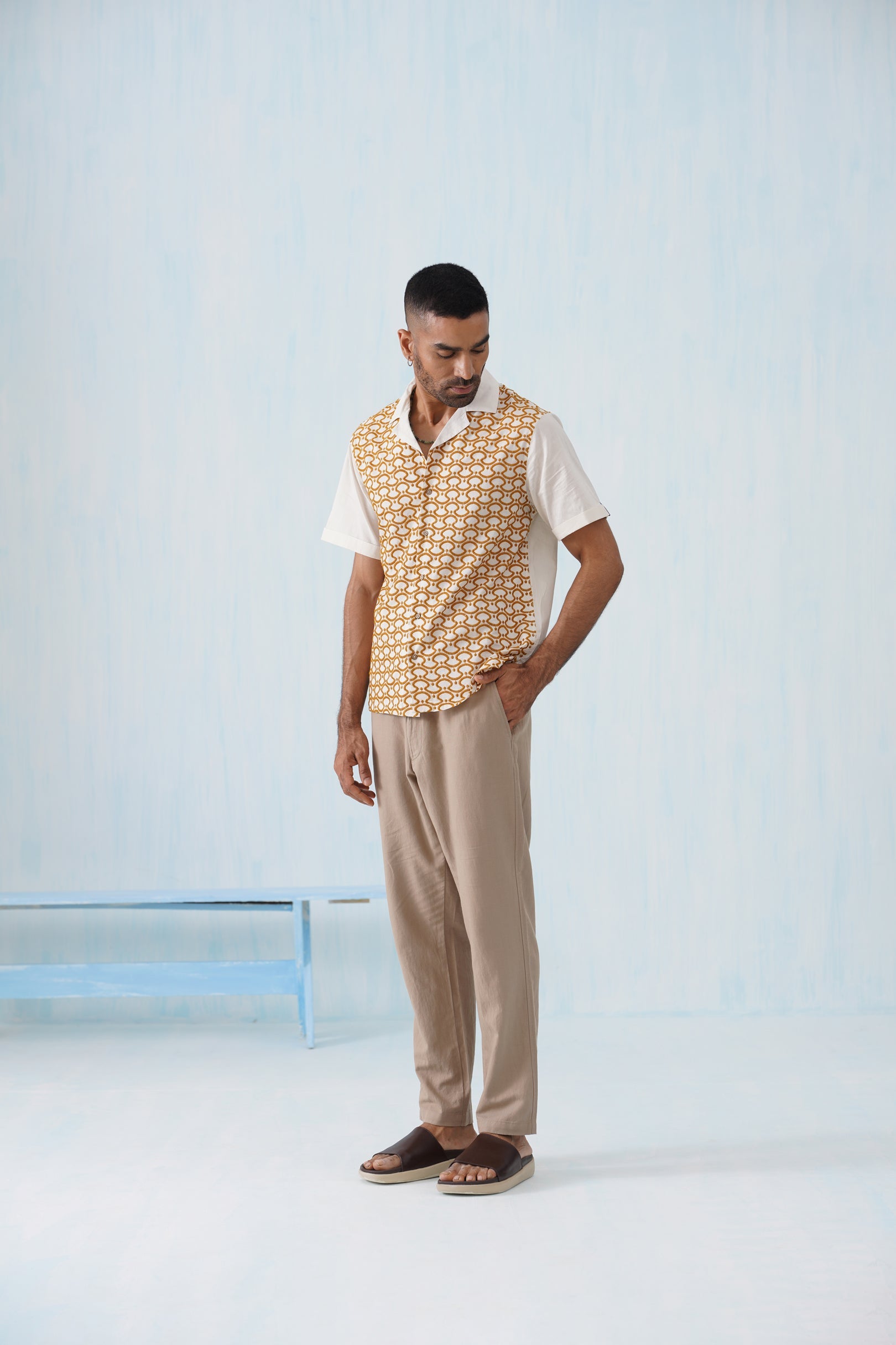 Golden Arc Cotton Shirt