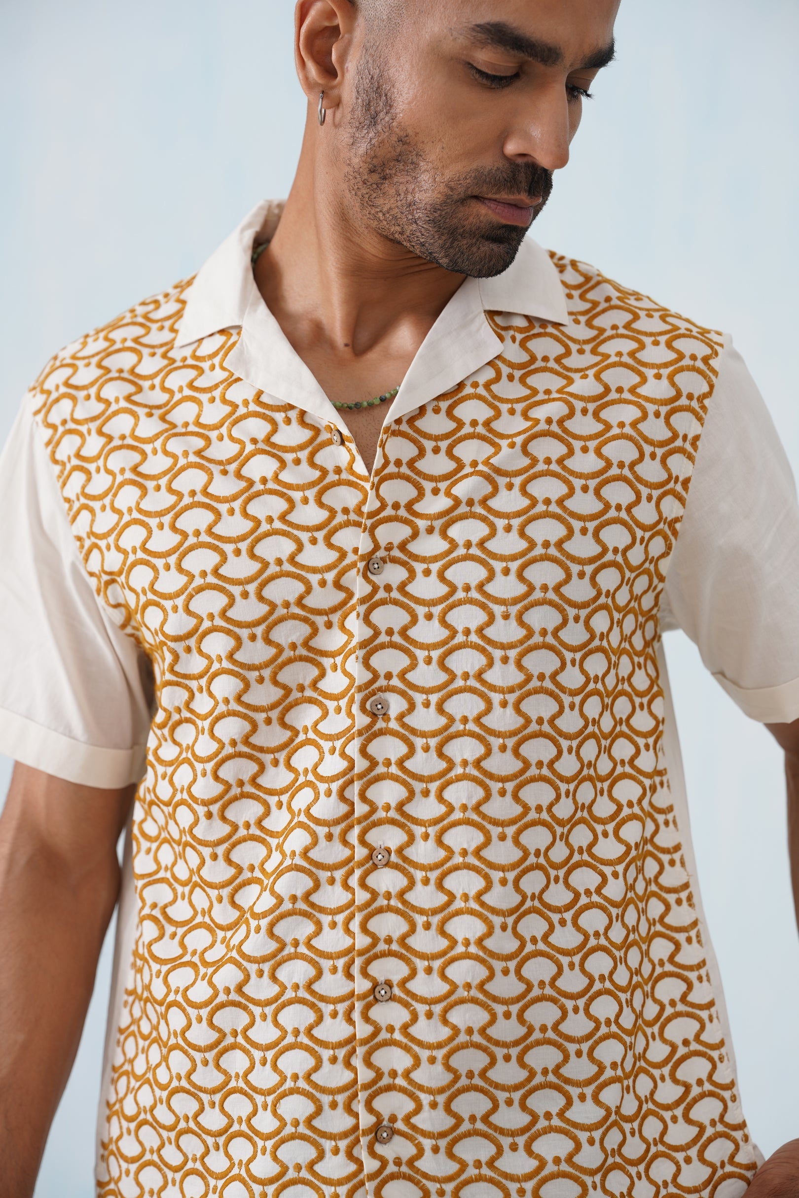 Golden Arc Cotton Shirt