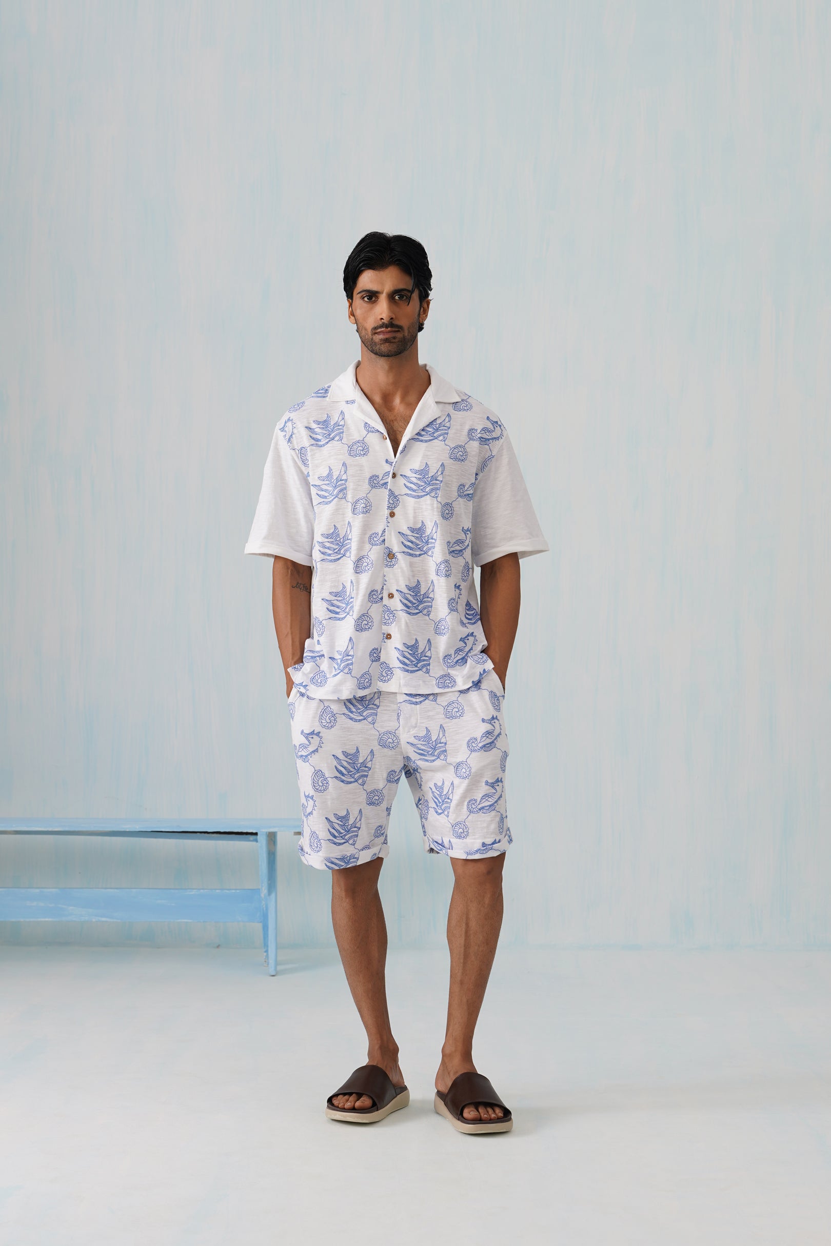 Tidal Tales Cotton Slub Knit Co-ord Set