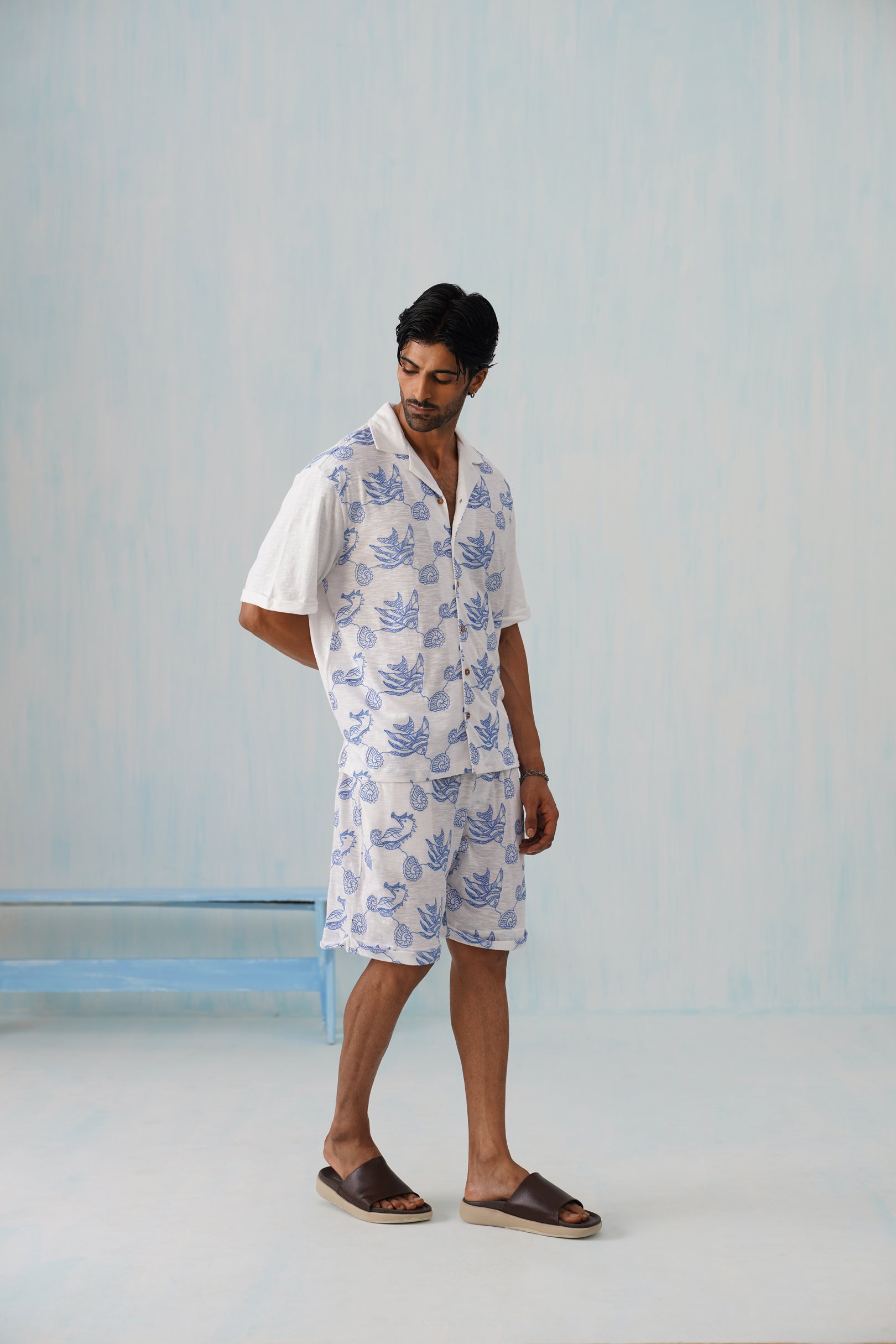 Tidal Tales Cotton Slub Knit Co-ord Set