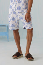 Tidal Tales Cotton Slub Knit Shorts