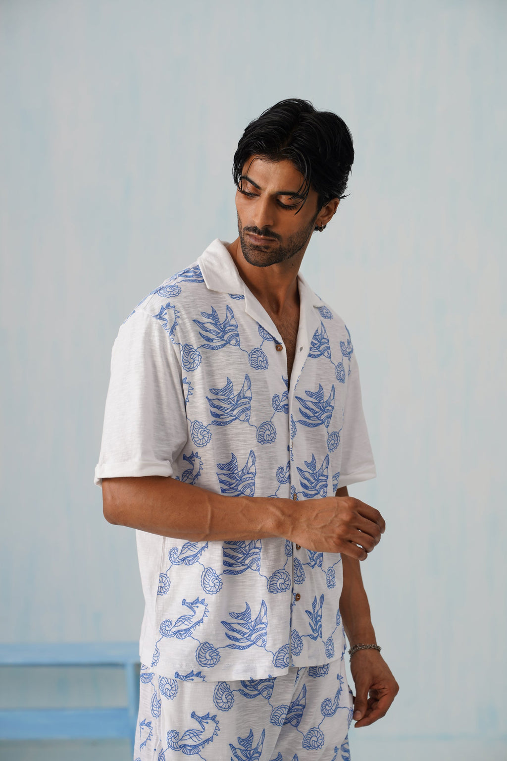 Tidal Tales Cotton Slub Knit Co-ord Set